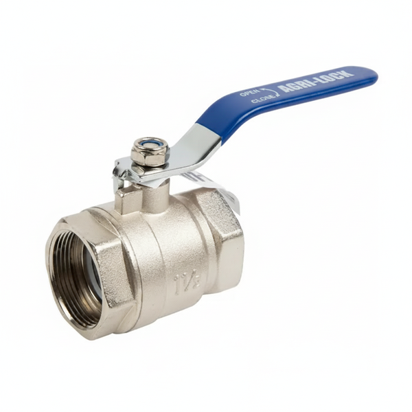 Agri Lock 40mm Full Bore Ball Valve - Zinc Alloy, 16 Bar Pressure