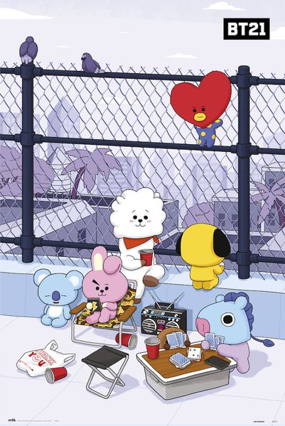 BT21 - Rooftop Poster