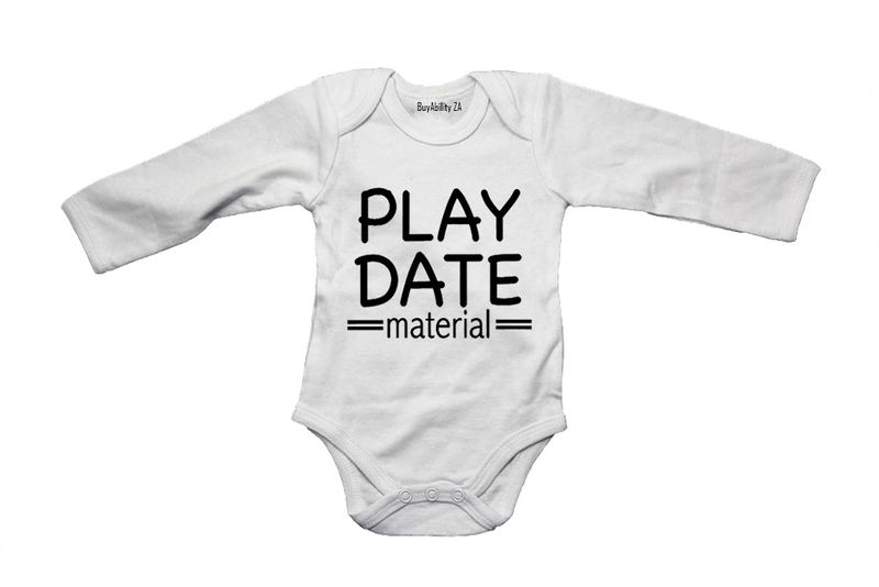 Play Date Material - Baby Grow
