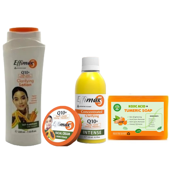 Effimax Lotion, Face Cream, Body Lotion And Kojic Acid &amp; Tumeric Soap