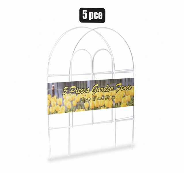 Durable Garden Fence Wire - 5 Piece 45x38 cm Vinyl Coated Panels