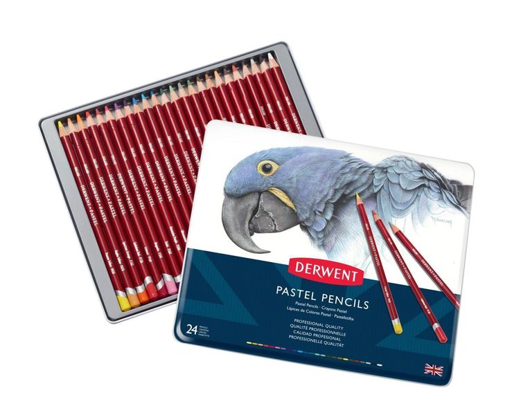 Derwent Pastel Assorted Pencis - Tin of 24