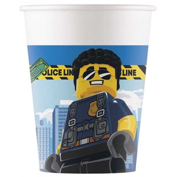 Lego City Paper Cups 200ml