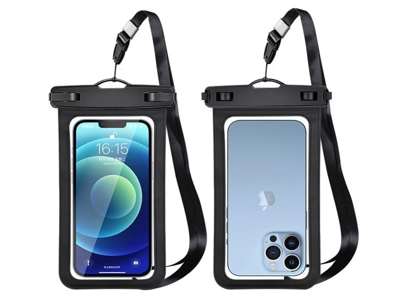 Waterproof Phone Pouch Beach Lanyard IPX8 Cell Phone Dry Bag