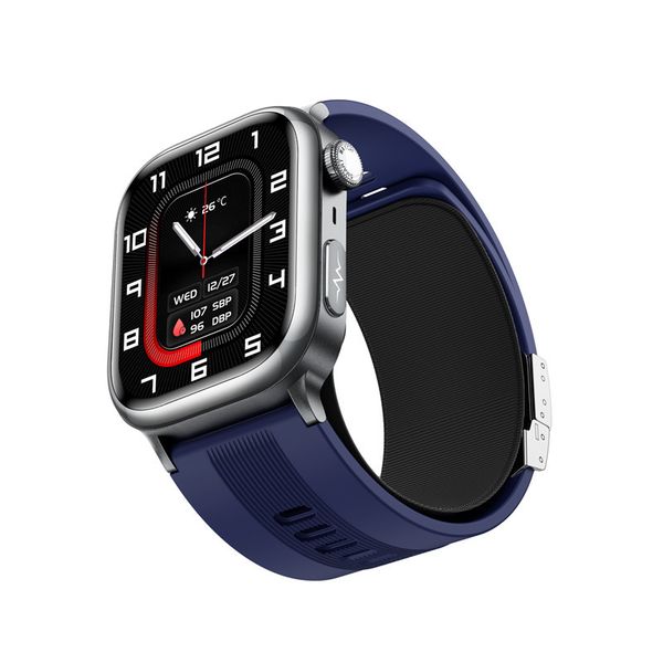 Red TK66 Air Pump BP ECG SOS Call Smartwatch
