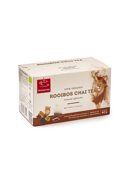 Khoisan - Organic Rooibos Chai String &amp; Tag Tea 12 (4x20x40g)