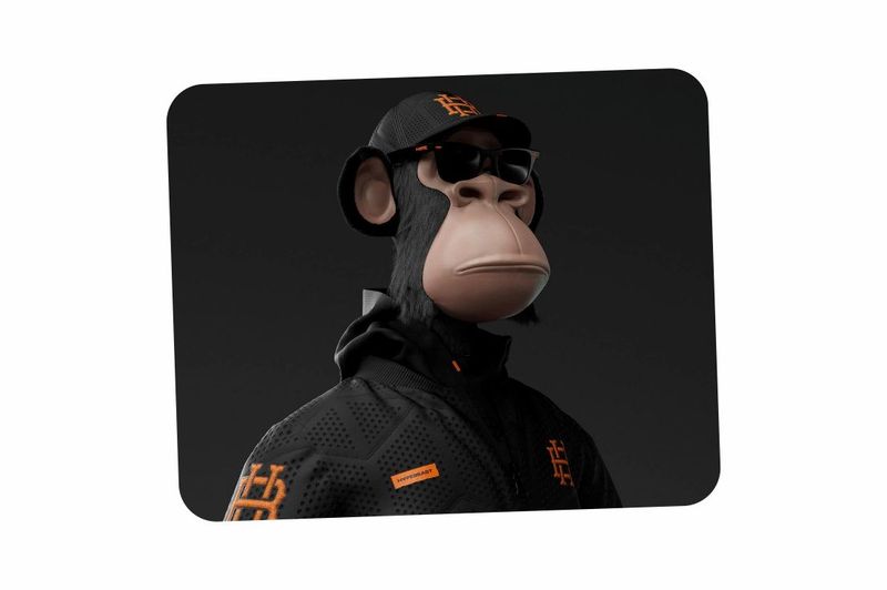 Ape Black Printed Mouse Pad