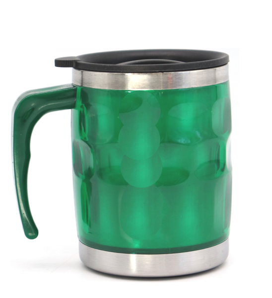 Stainless Steel Insulated Colourful Beer Style Travel Mug - 400ml