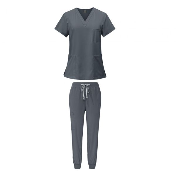 Female Scrub Set Machine Washable Nurse Work Clothing