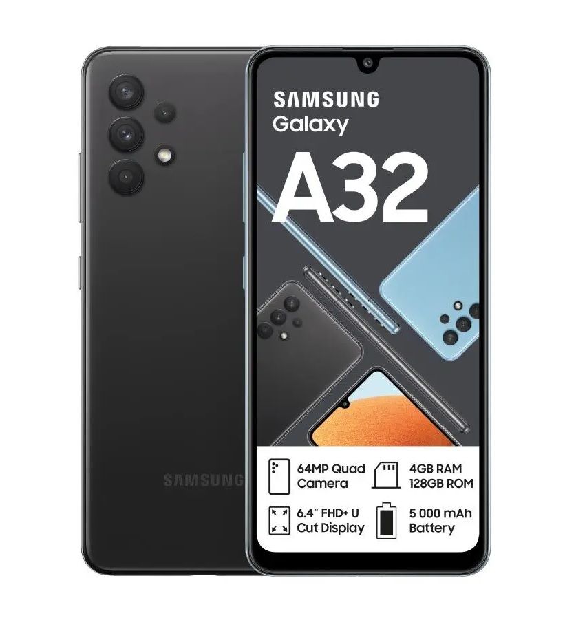 Samsung Galaxy A32 128GB Dual Sim Awesome Black Buy Online In South 