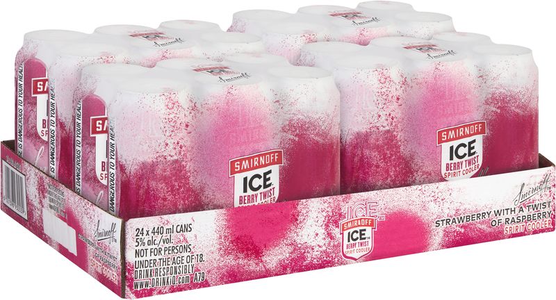 Smirnoff Ice Berry Twist Premium Spirit Cooler 24 x 440ml Can