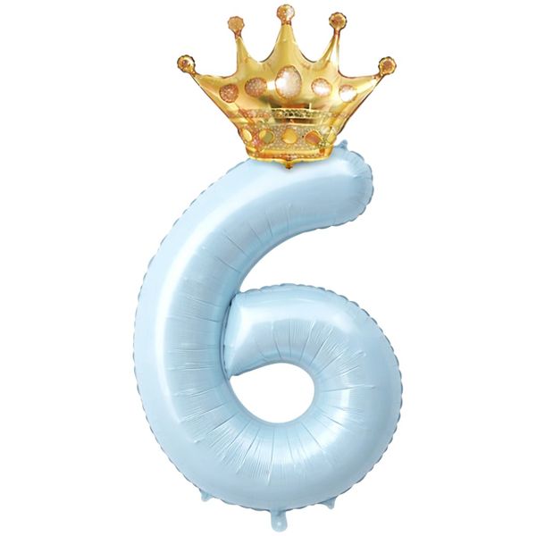 Light Blue Number 6 image