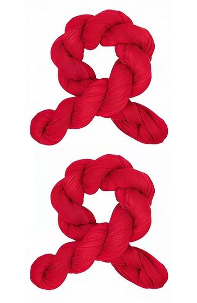 Table Runner, Cheesecloth Runner, 2Pack 35x120 Inch Red Boho Gauze
