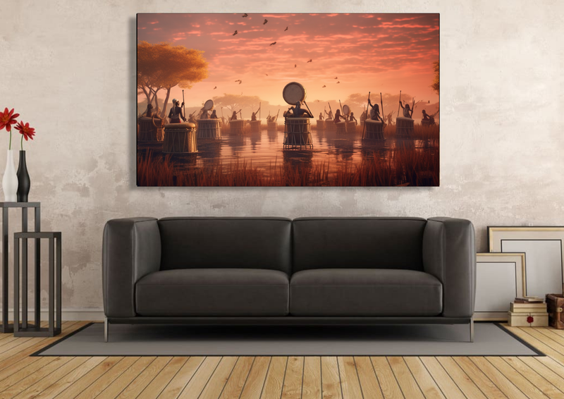 Canvas Wall Art - Drums of the Savanna - IM0351