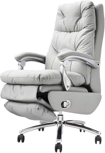 Artificial Anatomy Adjustable Genuine Leather Office Boss Chair