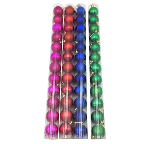4Pack Of 48PCS Christmas Tree Ornaments - 40mm
