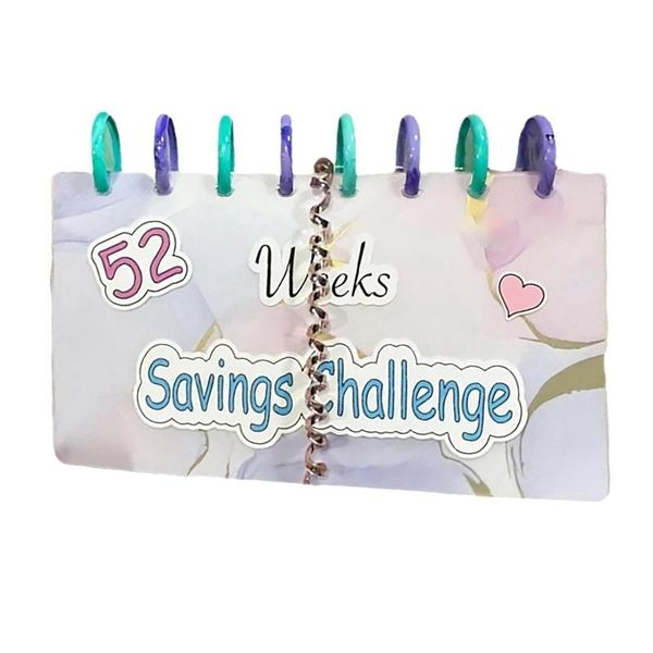 Savings Binder Planner 52 Week Savings Challenge Reusable Budget Book with