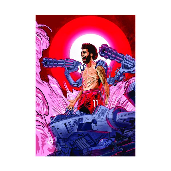 Mo Salah Machine Gun - A1 Poster