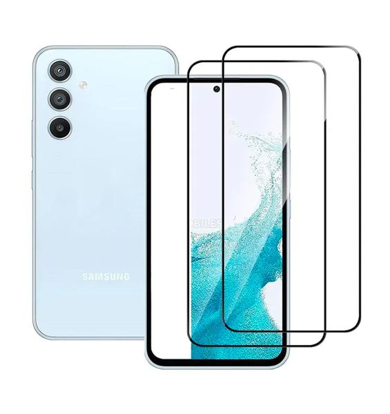 Edge to Edge Full Coverage ScreenProtector Compatible for Samsung A55-2Pack