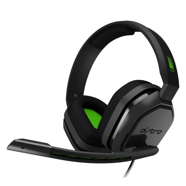 ASTRO Gaming A10 Wired Headset Compatible with PC, PS 4, Xbox, Grey/Green
