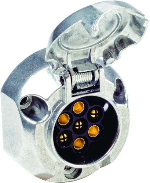 Moto Quip - Metal Trailer Socket - Female 7 Pin