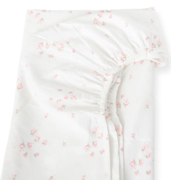 Mingo Rose Pink Rose Standard Cot Fitted Sheet - 65x130cm