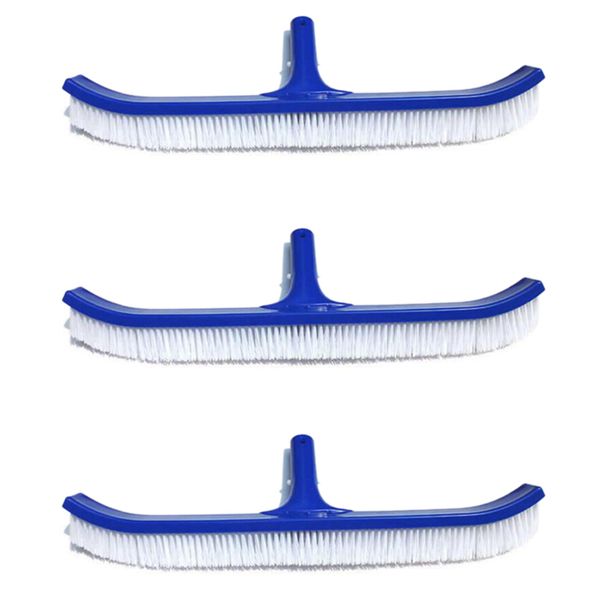 18 Inch Blue Swimming Pool Brush Handle Clean Brush Pool Wall Brush