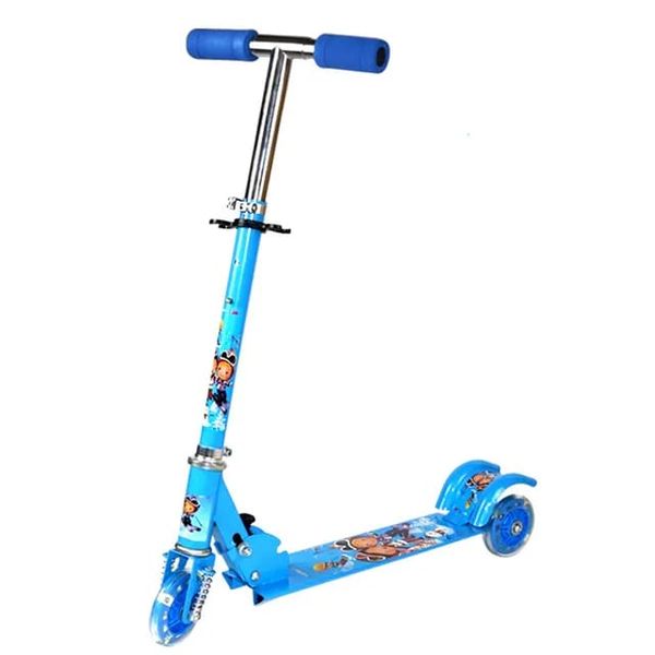 Adjustable Foldable Kick Kids Scooter With 3 PVC Light Wheels
