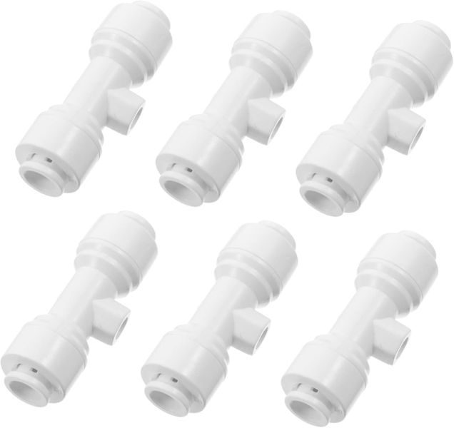 6pcs Mister System Parts Tee Base Connector Quick Straight Connect Hose
