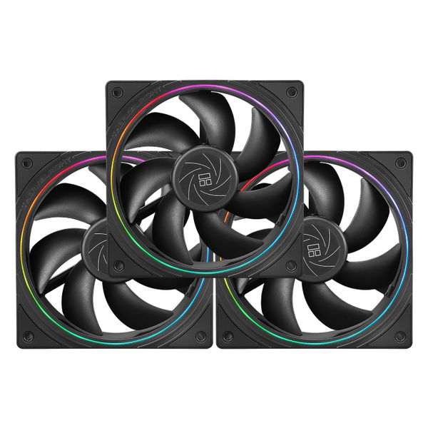 Thermalright TL-S12x3 120mm ARGB Black 3 Pack Case Fans
