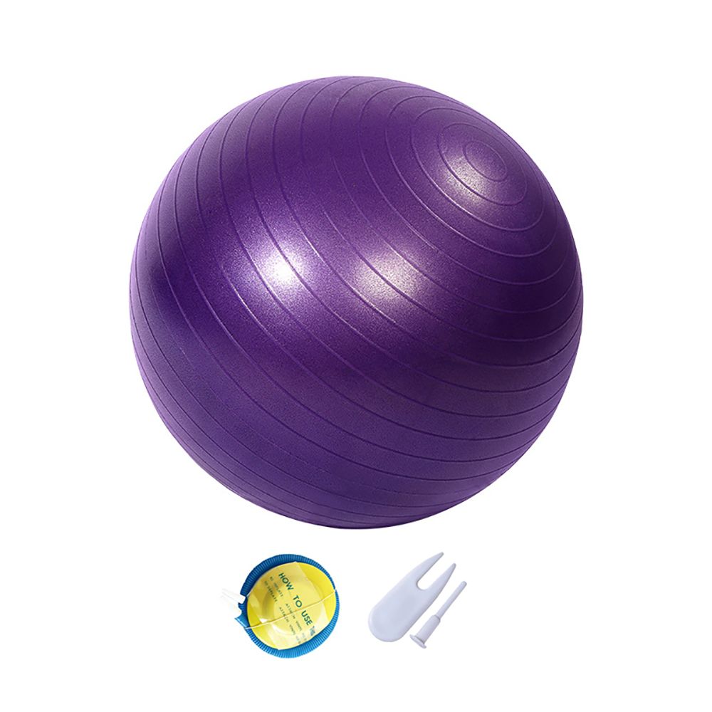 PVC inflatable yoga ball, frosted Pilates exercise balance ball 65cm