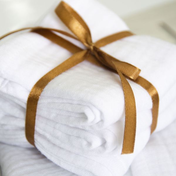 Mingo Rose Muslin Facecloth - Set of 3