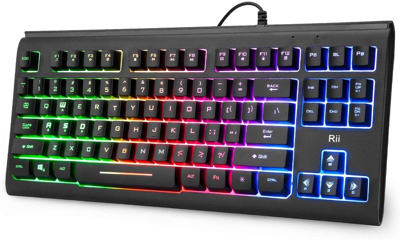Rii RK104 RGB Wired Gaming Backlit Keyboard