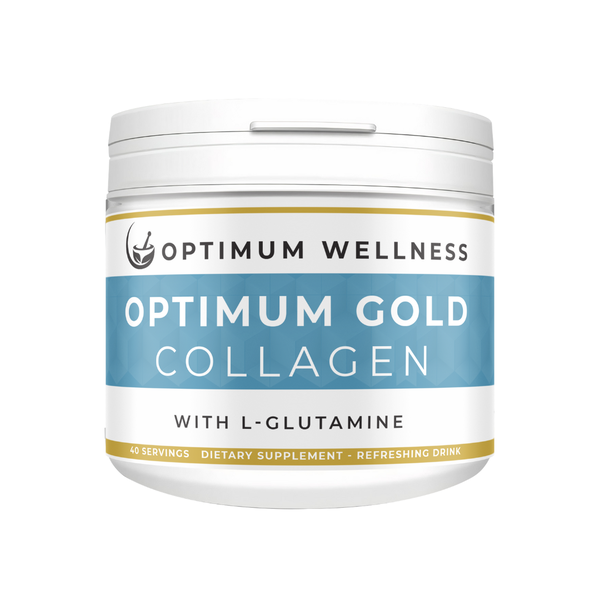 Optimum Gold Collagen L-Glutamine for Bone, Tendon Health &amp; Hair Growth