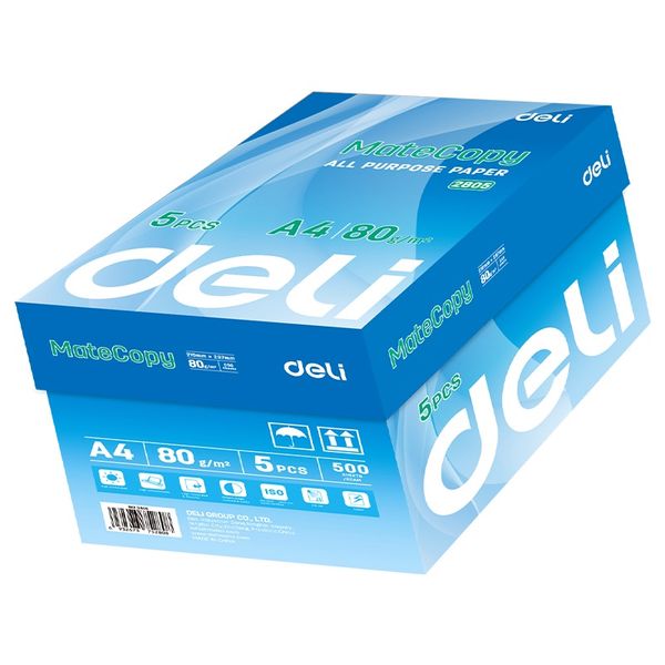 Deli A4 Printing Paper 80g - 5 Reams Value pack