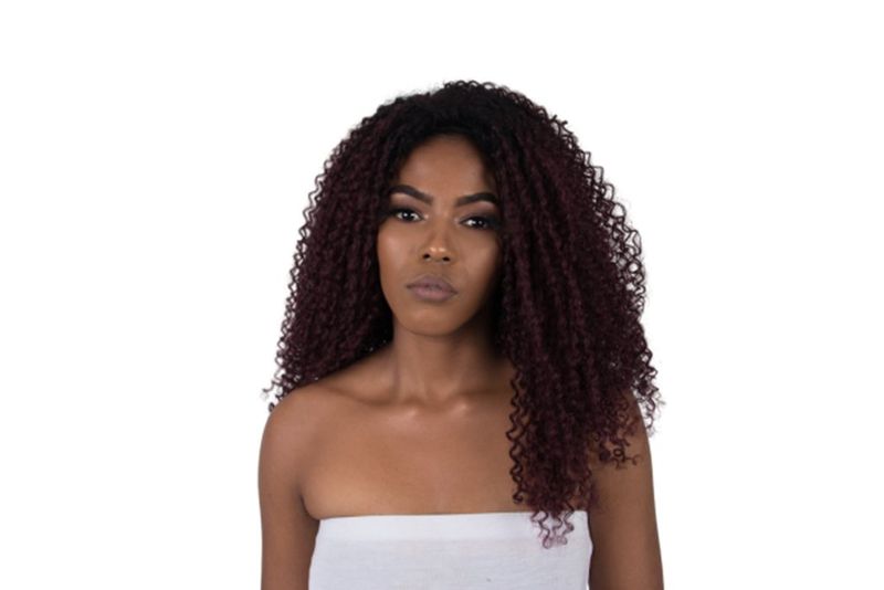 Merrylight 18” Heat Resistant Fibre Deep Kinky Curls Wig