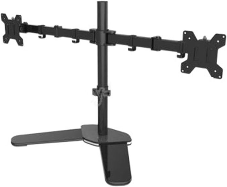 Pro-Techt Desktop Stand Full Motion 360 Degree Dual Monitor Holder 10"-27