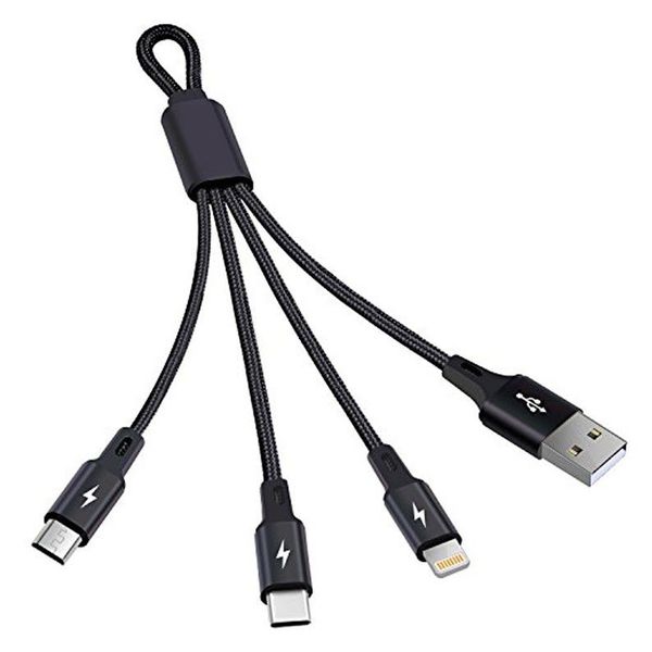 Kingleen 3-in-1 USB Charging Cable (Type-C / Micro USB / Lightning)