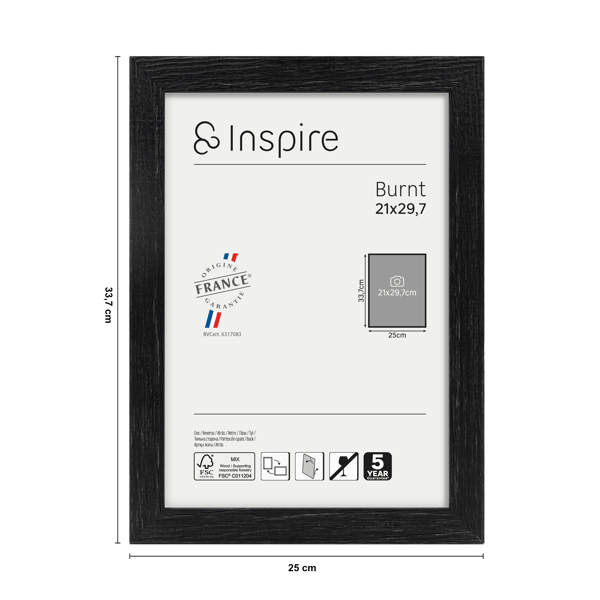 Inspire Frame Burnt Black 21x29.7cm