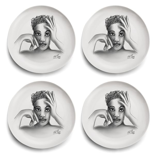 Carrol Boyes Dinner Plate Set of 4 - In Vogue