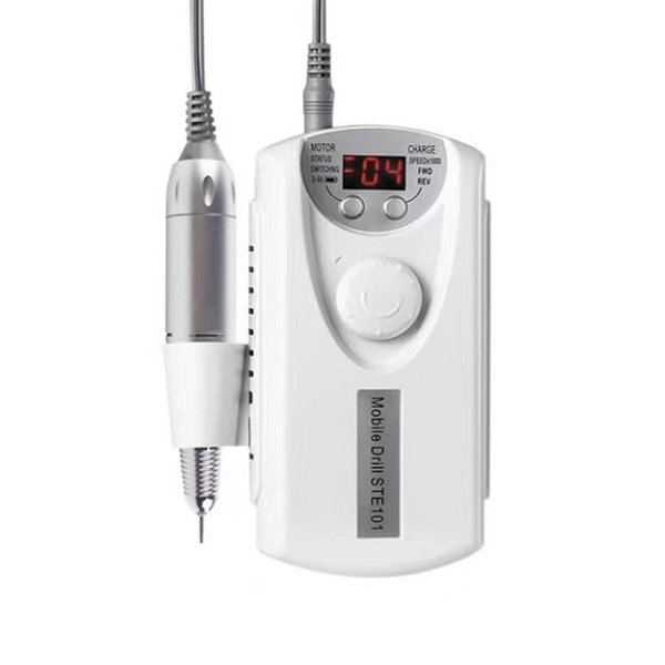 White 60W Portable Rechargeable Nail Drill Machine PL-101