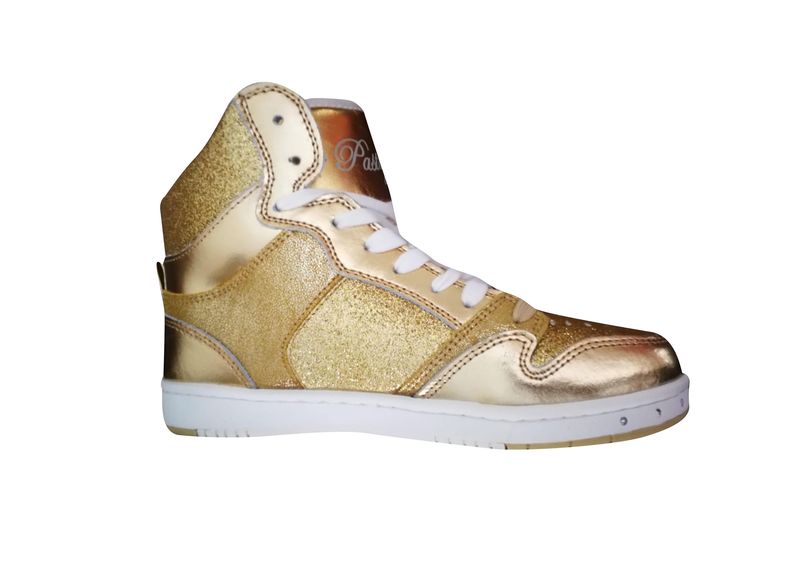 Pastry Gold Sweet Court Hi-Top Dance Sneakers