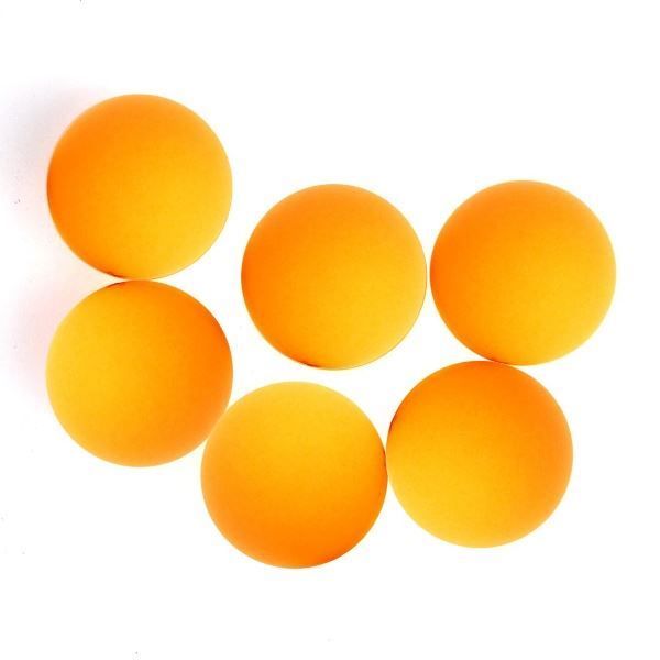 Ping Pong Balls - 6 Pack - Orange