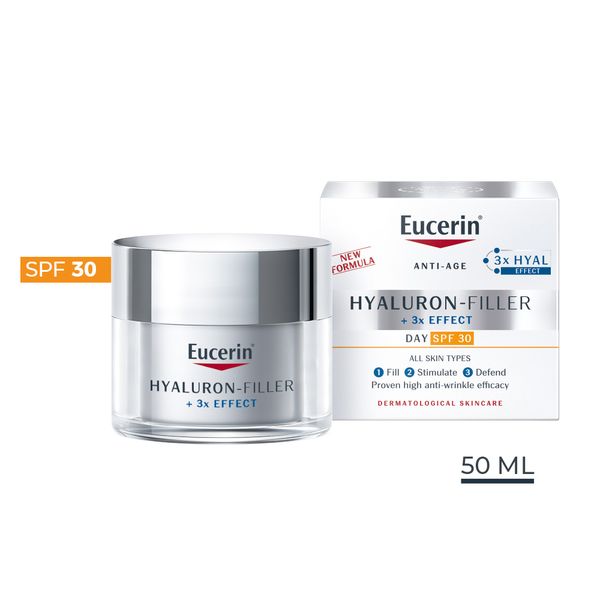 Eucerin Hyaluron Filler +3x Effect Anti-Age Face Day Cream, SPF30, 50ml