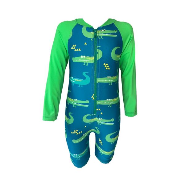 Kids Swimwear One Piece, Beachwear, Swim Crocodiles