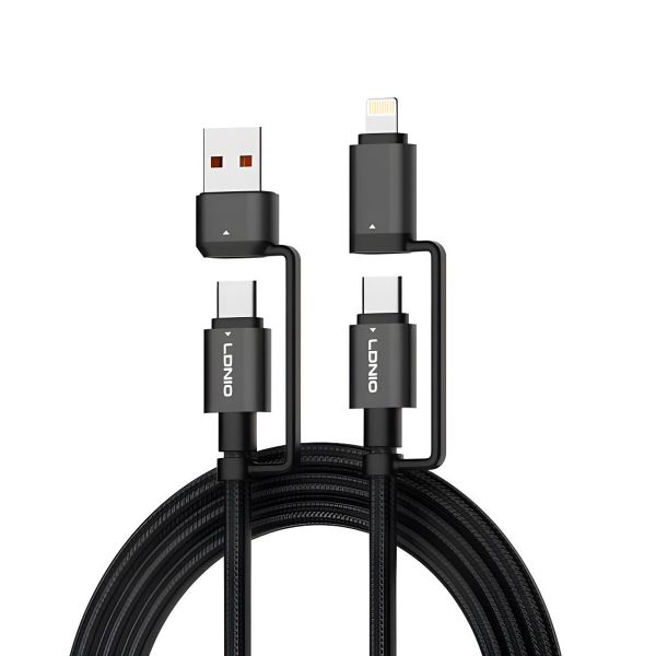 ML Ldnio 4-in-1 Multiple Fast Charging Data Cable 65W - 1.2M
