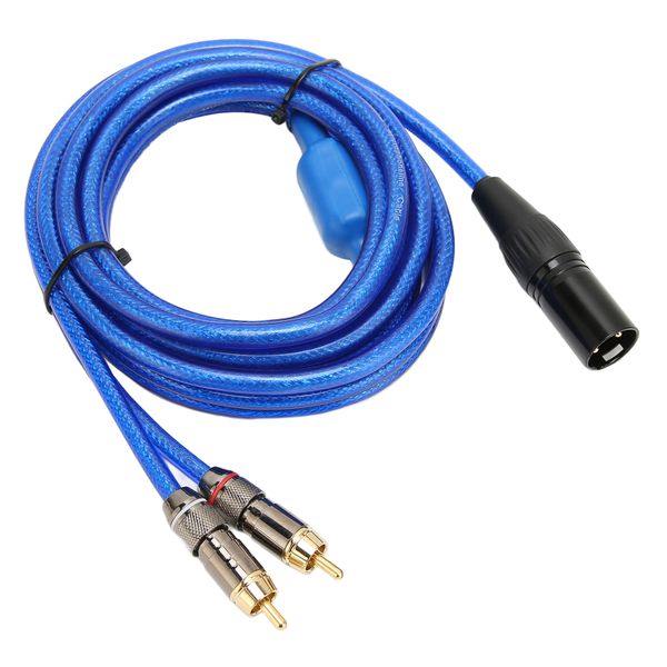 XLR Male to Dual RCA Sound Cable 1 XLR Male 3 Pin to Dual RCA Male Y Cable