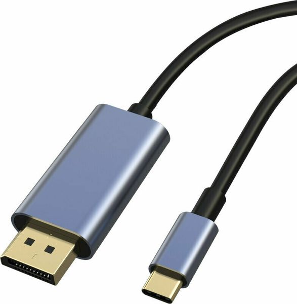 USB-C to DisplayPort Cable, 4K Resolution, 1,8 Meter, Grey
