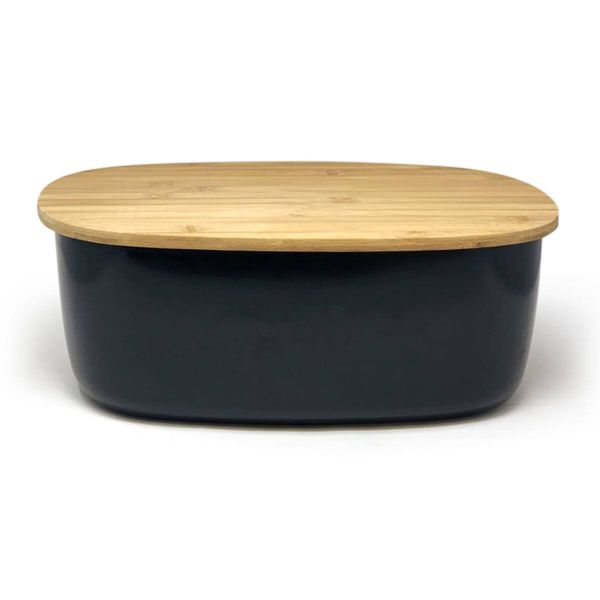Kaths Bamboo Breadbox with cutting board Lid