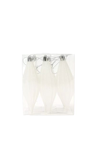 6 Pack Teardrop Hanging Decor, 12cm